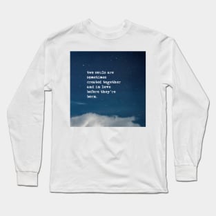 Two souls - Fitzgerald in the night sky Long Sleeve T-Shirt